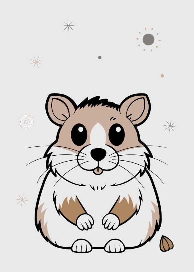 hamster, plush, cute, toy, cartoon, baby, fluffy, cheeks, nut, neutral colors, funny, illustration, cozy, soft, small, decorative, sitting, animal, pastel, adorable